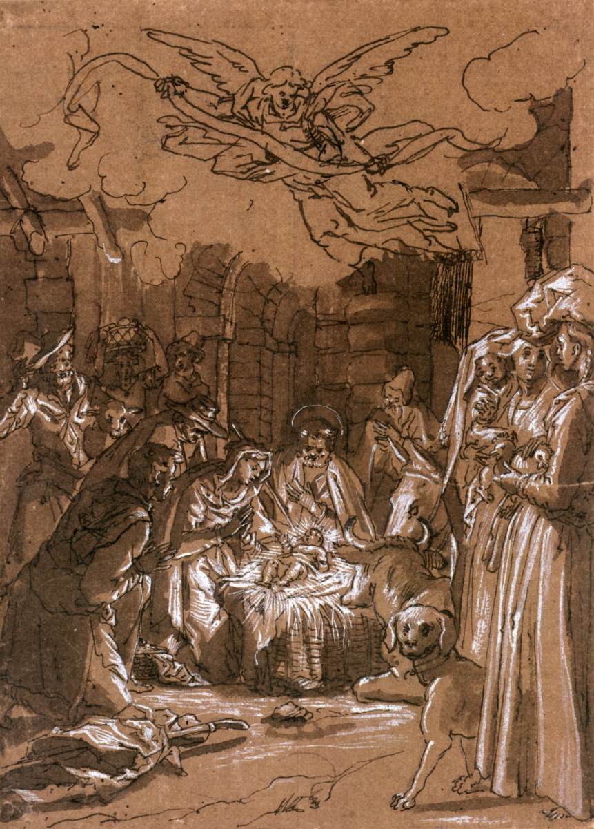 Peter Candid, Adorazione dei Pastori, ca. 1580, Budapest