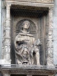Statua di Plinio il giovane (sulla facciata della Cattedrale di Como)