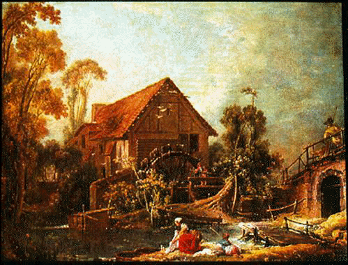 Boucher, Mulino ad acqua, ca. 1716