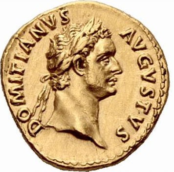 Domiziano- Moneta aurea per il XIV consolato